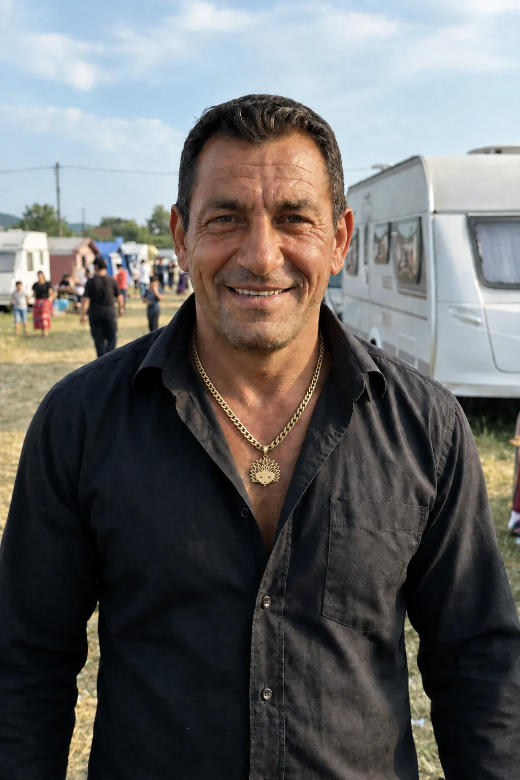 Christophe Patrac portant le collier Niglo — Maison Niglo